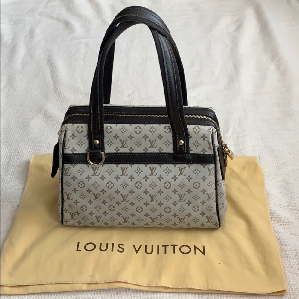 Louis Vuitton Josephine Mini Lin PM Canvas Satchel